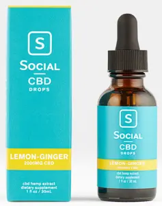 Social CBD Lemon Ginger Isolate CBD Oil