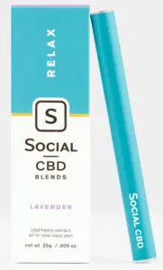 Social CBD Relax Lavender CBD Vape Pen